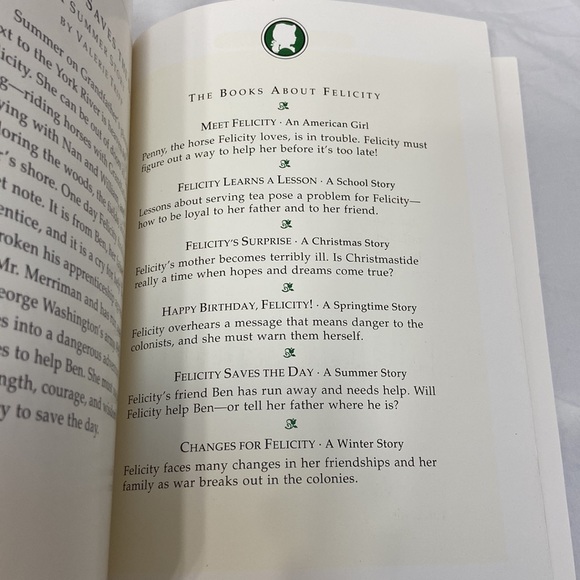 📚The American Girls Collection: Felicity Saves the Day, a Summer Story, Book 5. - Picture 6 of 16